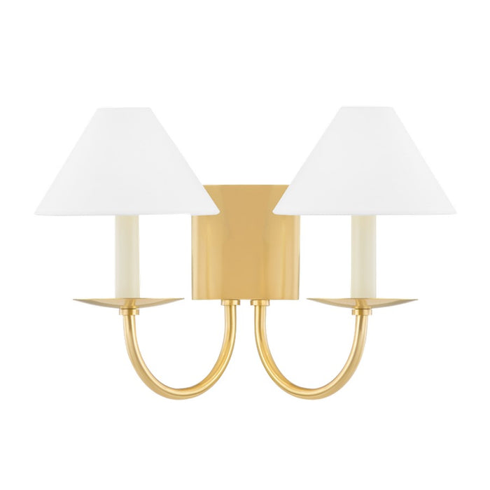 Mitzi Lenore 2 Light Wall Sconce, Aged Brass - H464102-AGB