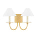 Mitzi Lenore 2 Light Wall Sconce, Aged Brass - H464102-AGB