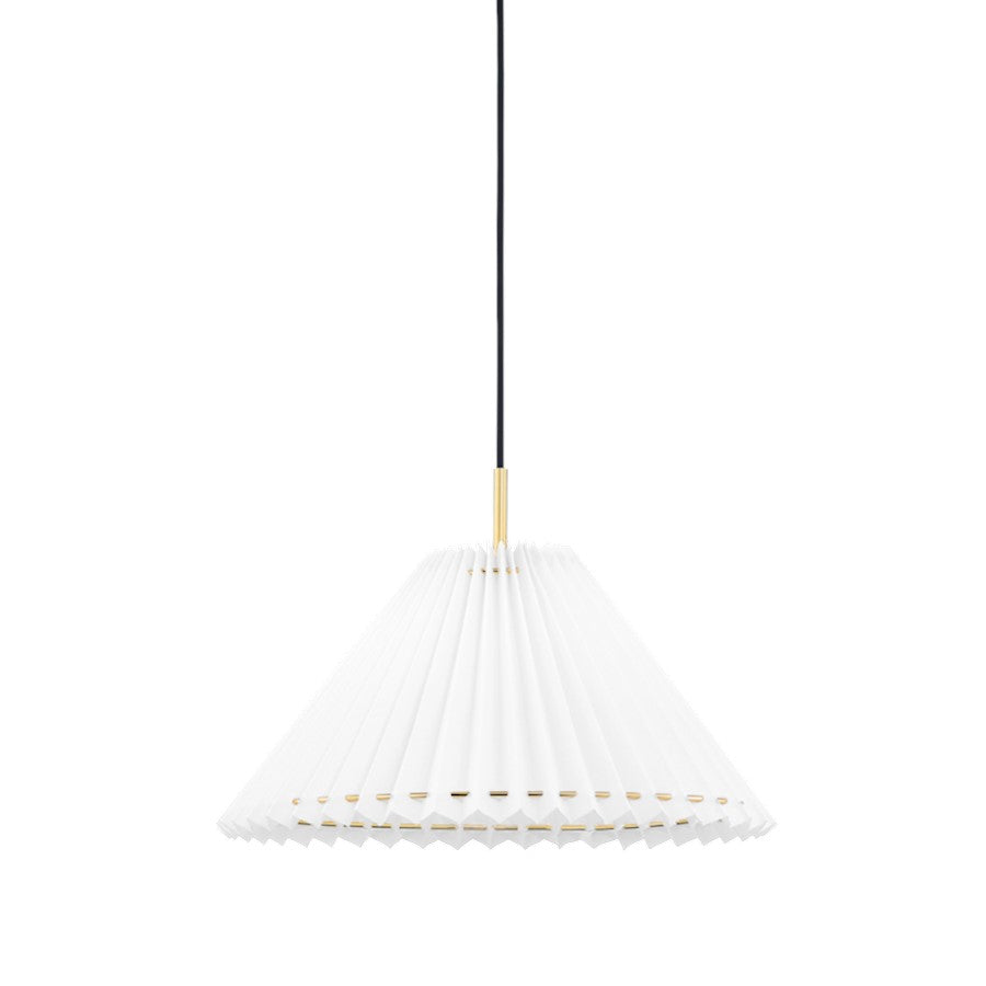 Mitzi Demi 1 Light Small Pendant, Aged Brass - H476701S-AGB