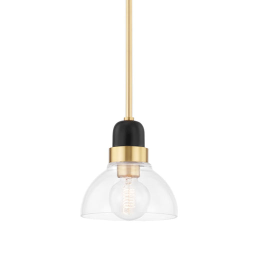Mitzi Camile 1 Light Small Pendant, Aged Brass - H482701S-AGB