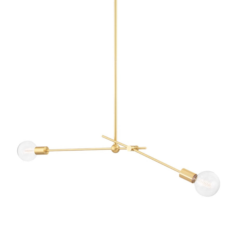 Mitzi Gale 2 Light Pendant, Aged Brass - H483702-AGB