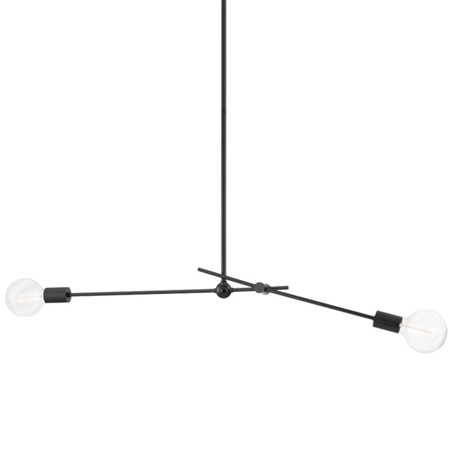 Mitzi Gale 2 Light Pendant, Soft Black - H483702-SBK