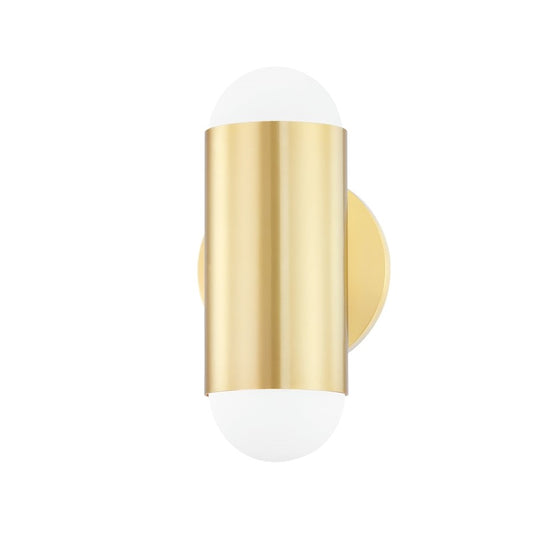 Mitzi Kira 2 Light Wall Sconce, Aged Brass - H484102-AGB