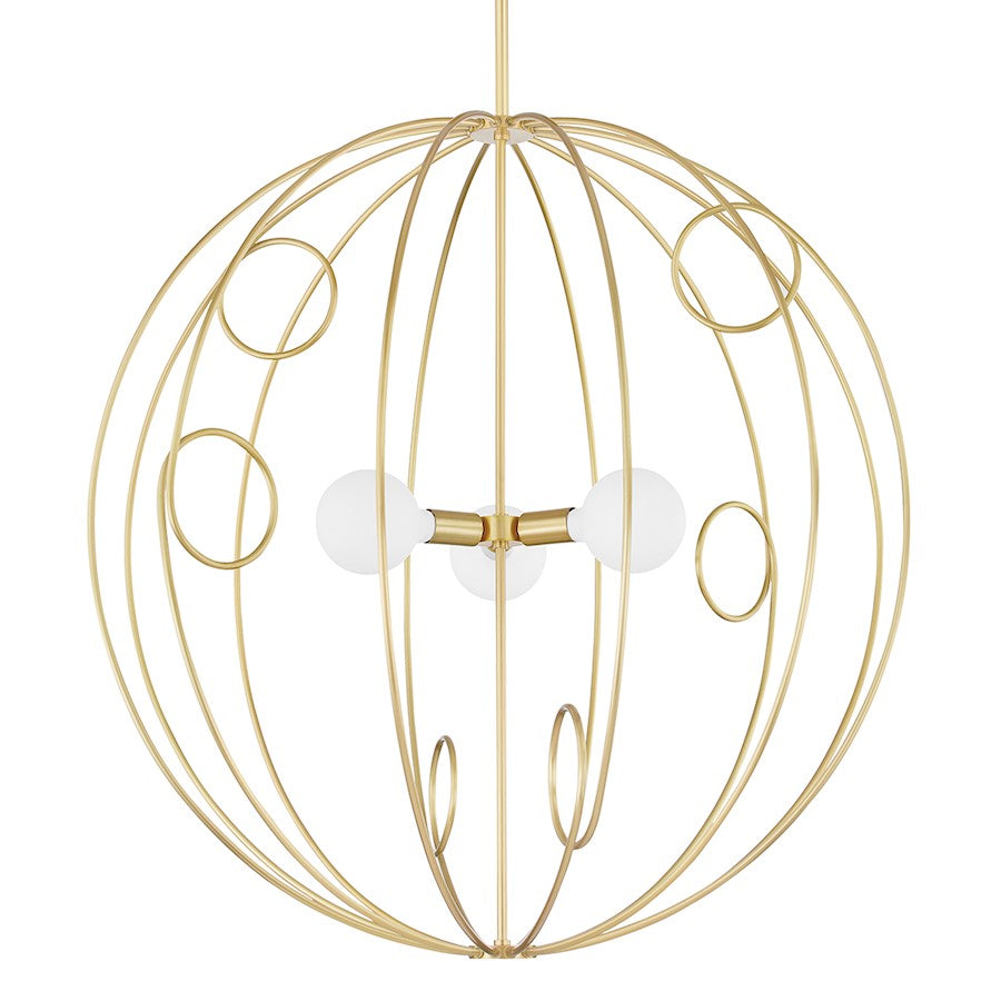 Mitzi Alanis 3 Light Large Pendant, Aged Brass - H485701L-AGB