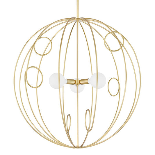 Mitzi Alanis 3 Light Large Pendant, Aged Brass - H485701L-AGB