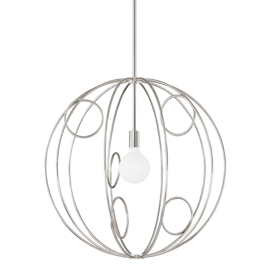 Mitzi Alanis 1 Light Medium Pendant, Polished Nickel - H485701M-PN