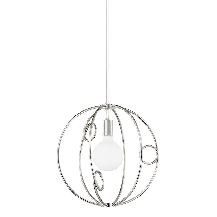 Mitzi Alanis 1 Light Small Pendant, Polished Nickel - H485701S-PN