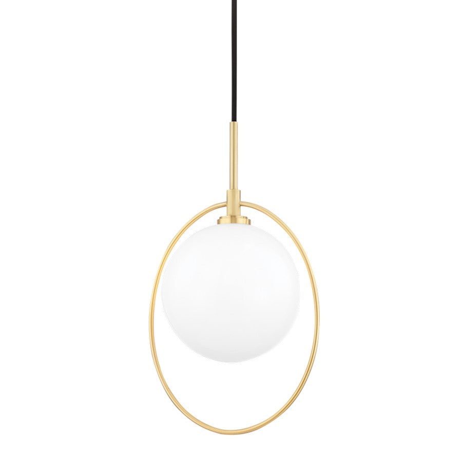 Mitzi Babette 1 Light Pendant, Aged Brass - H493701-AGB