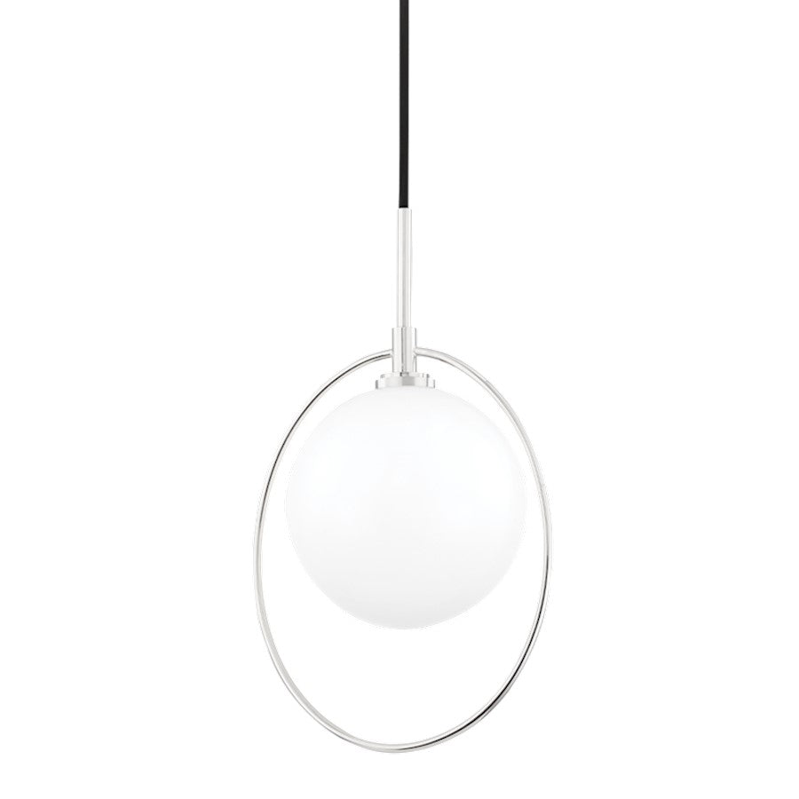 Mitzi Babette 1 Light Pendant, Polished Nickel - H493701-PN