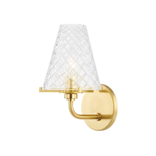 Mitzi Irene 1 Light Wall Sconce, Aged Brass - H495301-AGB