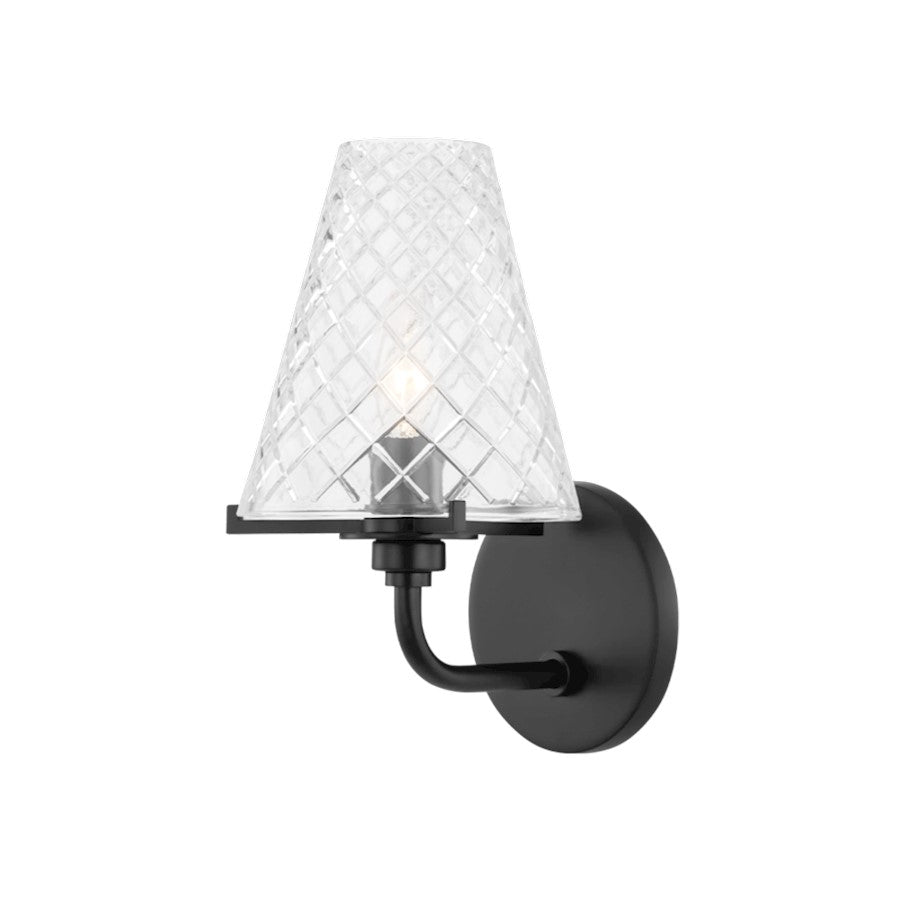 Mitzi Irene 1 Light Wall Sconce, Soft Black - H495301-SBK