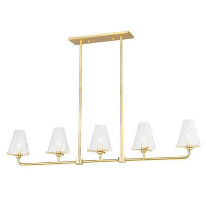 Mitzi Irene 5 Light Island, Aged Brass - H495905-AGB