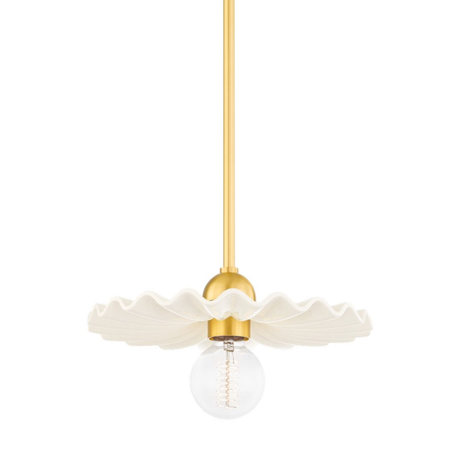 Mitzi Presley 1 Light Pendant, Aged Brass - H499701-AGB-CCR