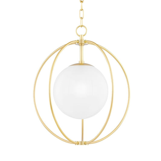 Mitzi Lyla 1 Light Small Pendant, Aged Brass - H500701S-AGB