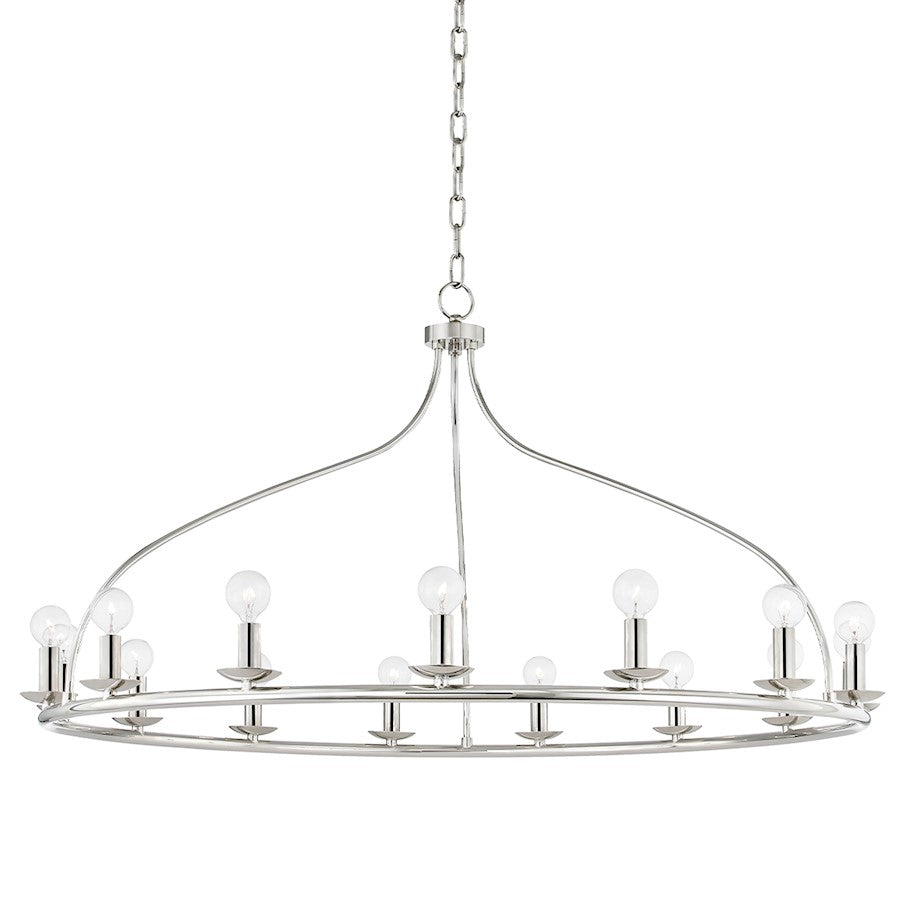 Mitzi Kendra 15 Light Chandelier, Polished Nickel - H511815-PN