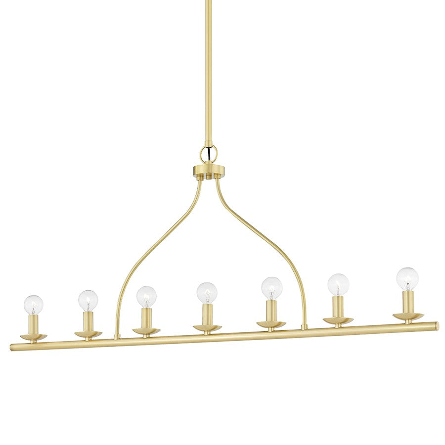 Mitzi Kendra 7 Light Island Light, Aged Brass - H511907-AGB