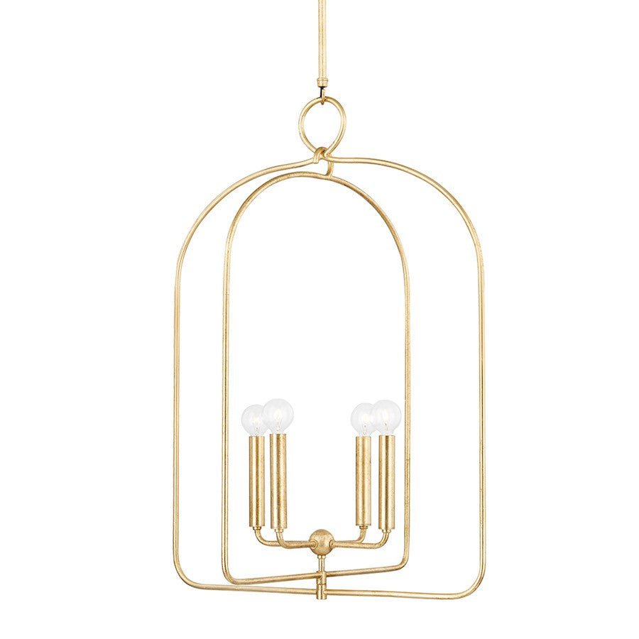 Mitzi Mallory 4 Light Large Pendant, Gold Leaf - H512701L-GL