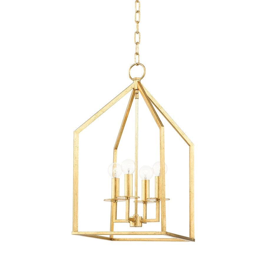 Mitzi Lena 4 Light Small Pendant, Gold Leaf - H514704S-GL