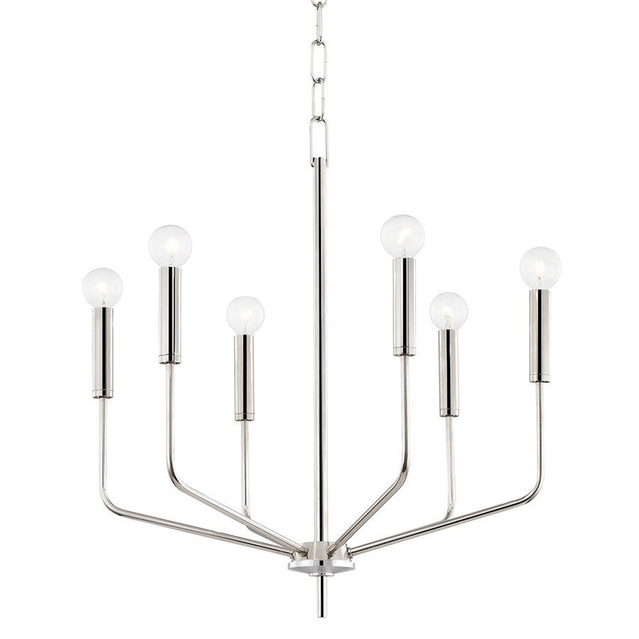 Mitzi Bailey 6 Light Chandelier, Polished Nickel - H516806-PN