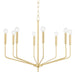 Mitzi Bailey 8 Light Chandelier, Aged Brass - H516808-AGB