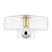 Mitzi Iona 1 Light Flush Mount, Aged Brass/Clear - H524501-AGB