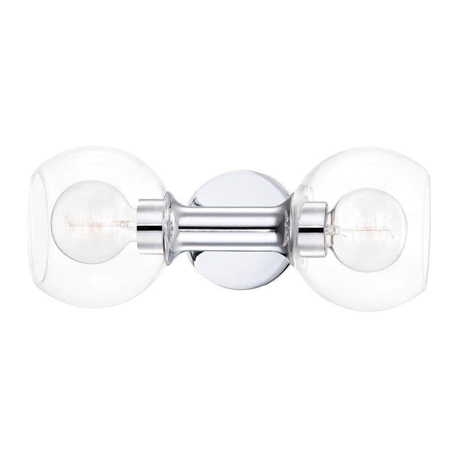 Mitzi Leslie 2 Light Bath Bracket, Polished Chrome - H543302-PC