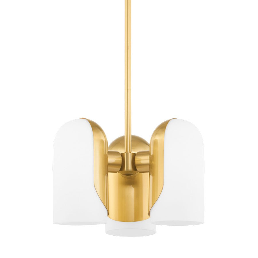 Mitzi London 3 Light Pendant, Aged Brass - H550703-AGB