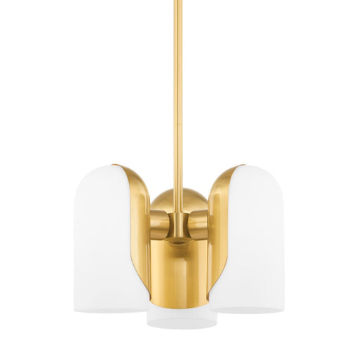 Mitzi London 3 Light Pendant, Aged Brass - H550703-AGB