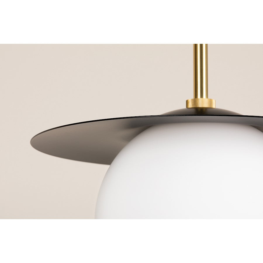 1 Light Pendant, Brass