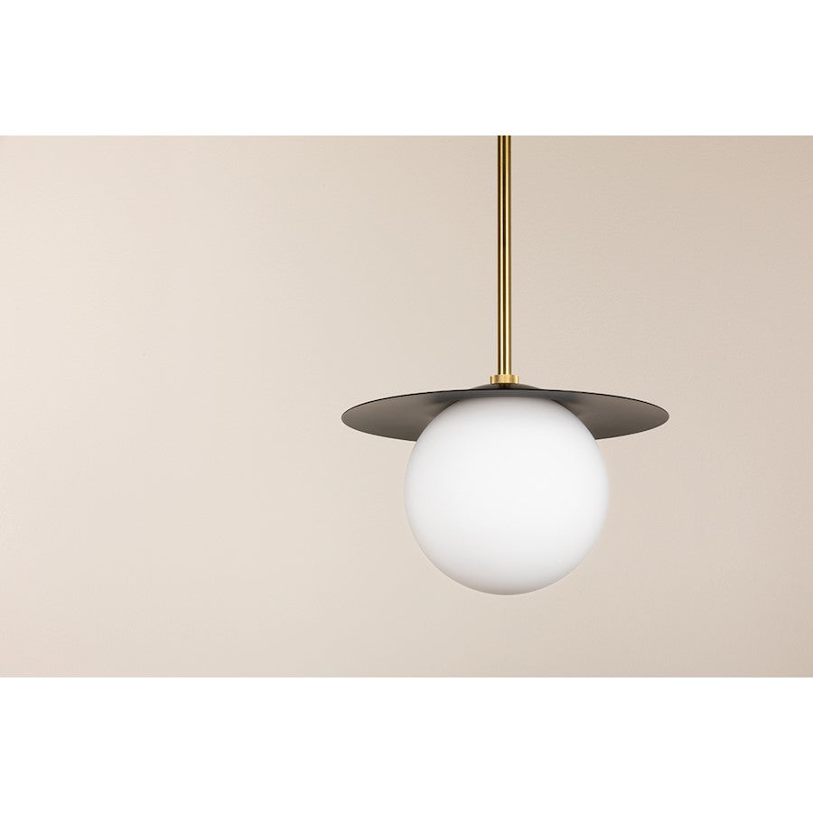 1 Light Pendant, Brass