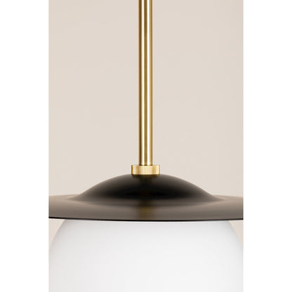 1 Light Pendant, Brass