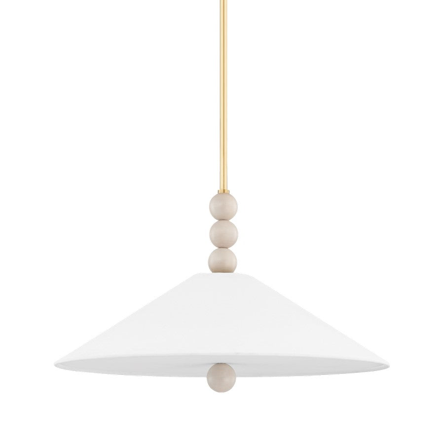 Mitzi Alexis 2 Light Pendant, Aged Brass/White - H615702-AGB