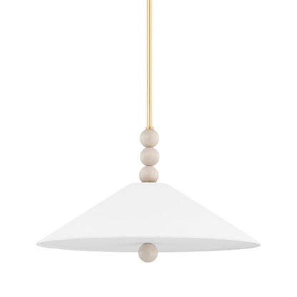 Mitzi Alexis 2 Light Pendant, Aged Brass/White - H615702-AGB