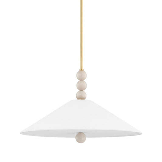 Mitzi Alexis 2 Light Pendant, Aged Brass/White - H615702-AGB