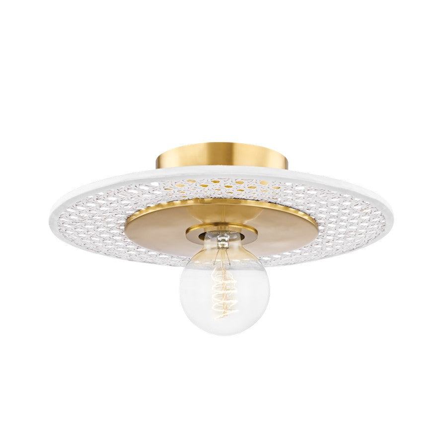 Mitzi Autumn 1 Light Flush Mount, Aged Brass - H624501-AGB