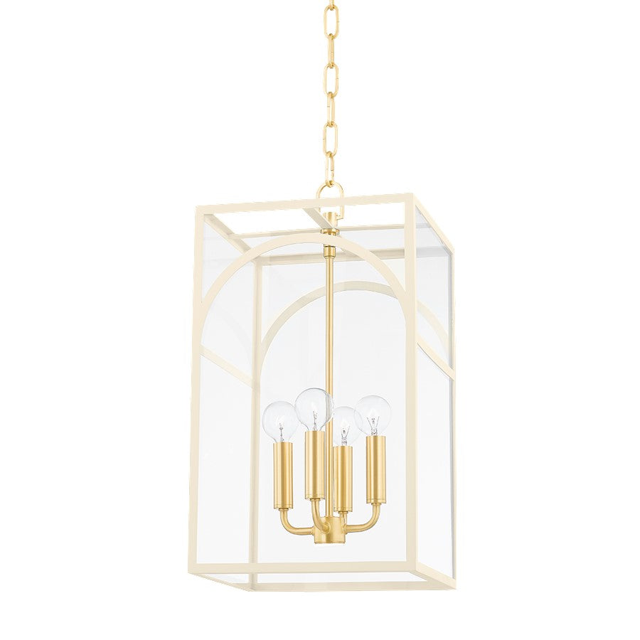 Mitzi Addison 2 Light 21" Pendant, Aged Brass/Clear - H642704S-AGB-TCR