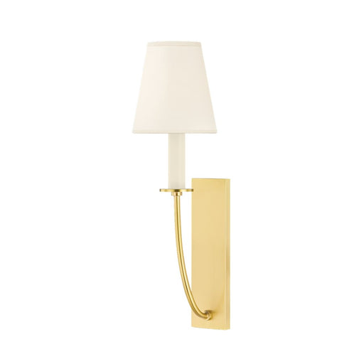 Mitzi Iantha 1 Light Wall Sconce, Aged Brass/White - H643101-AGB