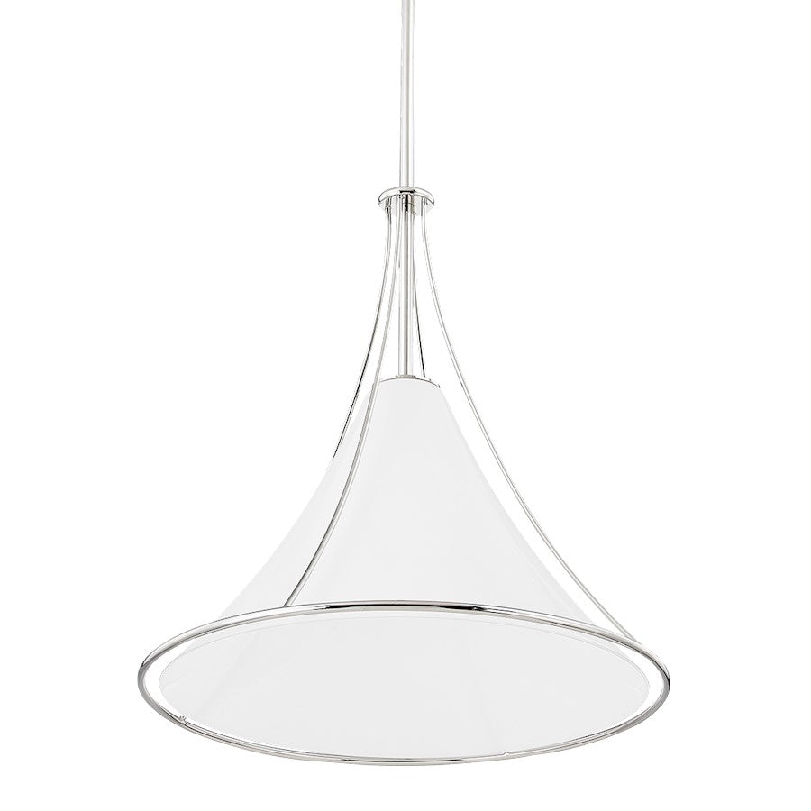 Mitzi Madelyn 1 Light 19" Pendant, Polished Nickel/Clear - H645701L-PN