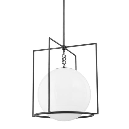 Mitzi Frankie 1 Light 19" Pendant, Old Bronze/White - H648701L-OB