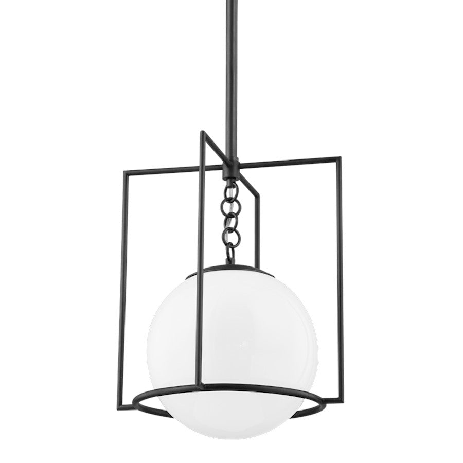 Mitzi Frankie 1 Light 15" Pendant, Old Bronze/White - H648701S-OB