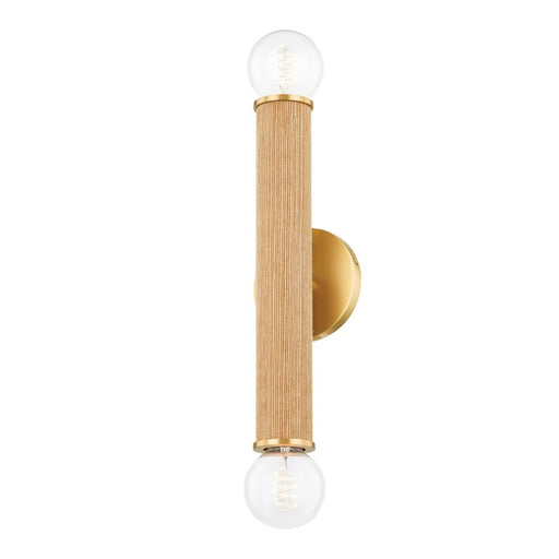 Mitzi Amabella 2 Light Wall Sconce, Aged Brass - H650102-AGB