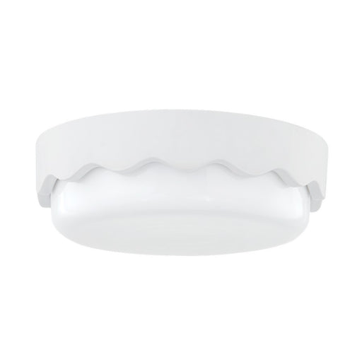 Mitzi Wave 3 Light Flush Mount, Ceramic Matte White/Opal Shiny - H656503-CMW