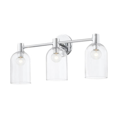 Mitzi Paisley 3 Light Bath Vanity, Polished Chrome/Clear - H678303-PC