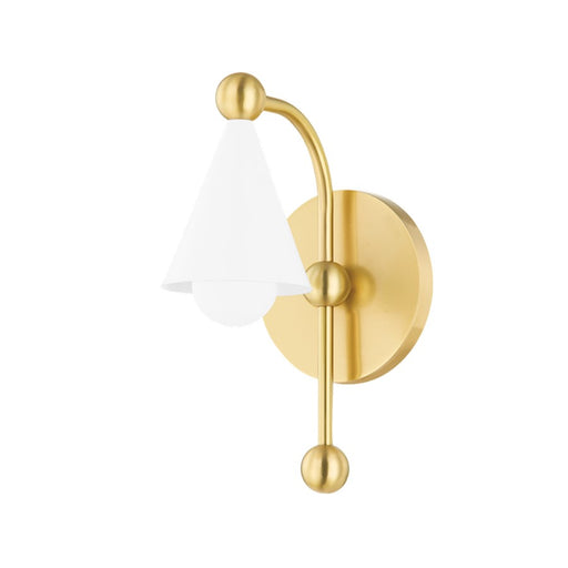 Mitzi Hikari 1 Light Wall Sconce, Aged Brass/Soft White - H681101-AGB-SWH