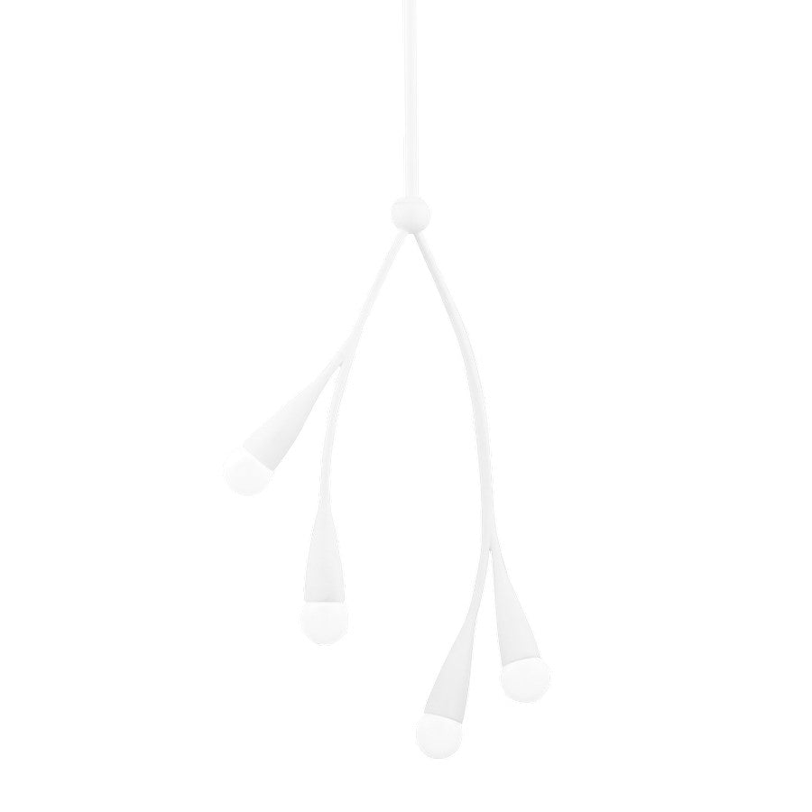 Mitzi Elsa 4 Light Pendant, Textured White - H689704-TWH