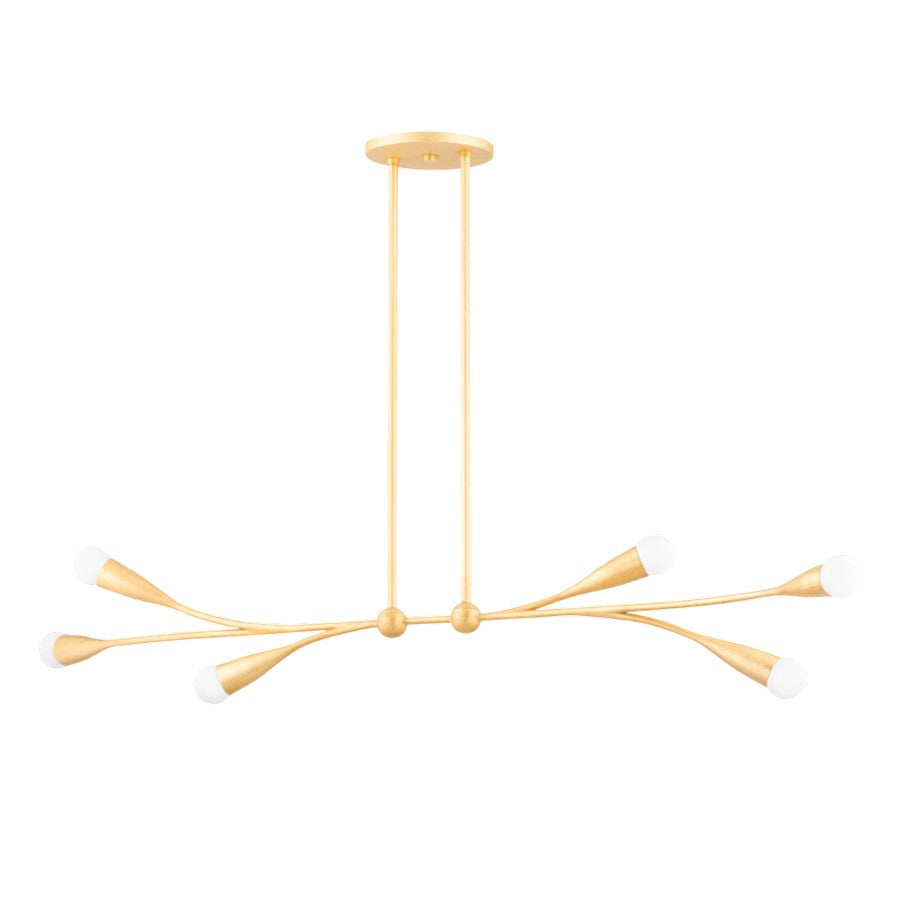 Mitzi Elsa 6 Light Linear, Gold Leaf - H689906-GL