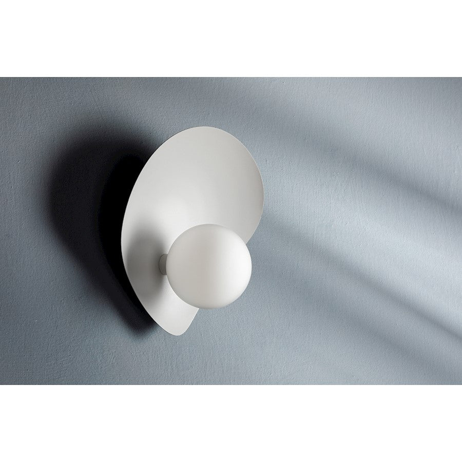 Leni 1 Light Wall Sconce, Texture White/White