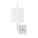 Mitzi Mikaela 1 Light Wall Sconce, Polished Nickel/White - H700101-PN