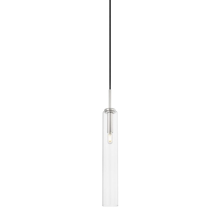 Mitzi Nyah 1 Light 22" Pendant, Polished Nickel/Clear - H701701S-PN