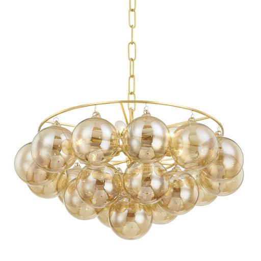 Mitzi Mimi 6 Light Chandelier, Aged Brass/Champagne - H711806-AGB